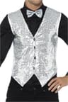 Smiffys Sequin Waistcoat Silver
