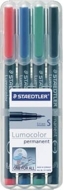 Staedtler Lumocolor Permanent Pen 313 0.4mm 4-pack