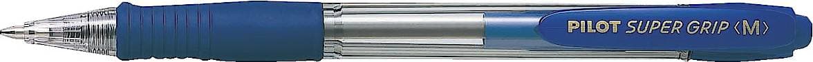 Pilot Super Grip Blue 1mm Ballpoint Pen