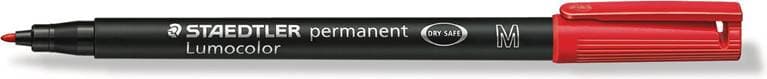 Staedtler Lumocolor Permanent Pen Red 1mm