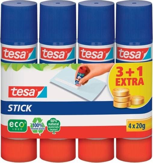 TESA Eco Logo Glue Stick 4x20g