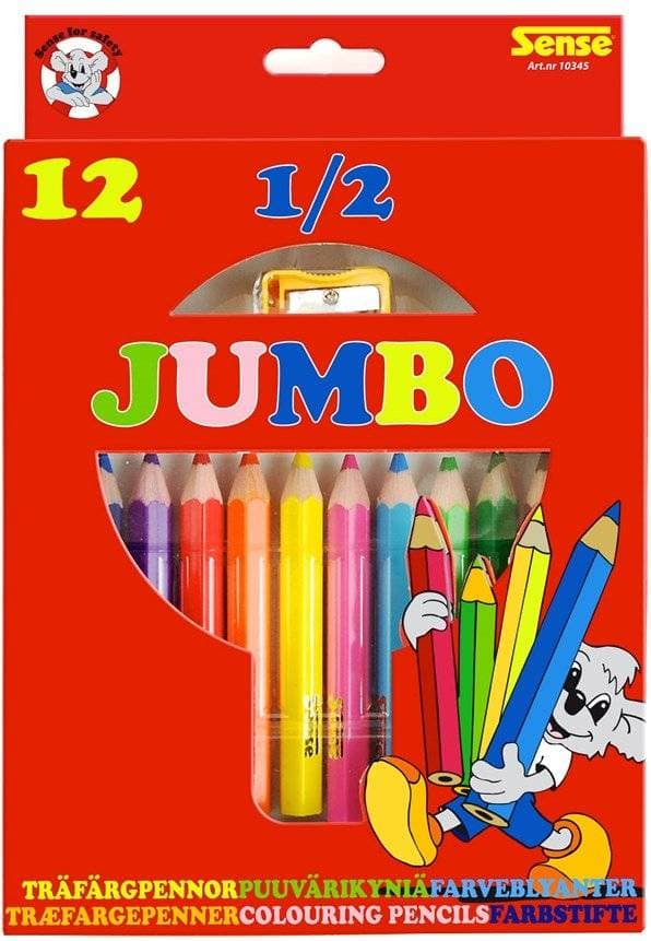 Sense Crayons 1/2 Jumbo 12-pack