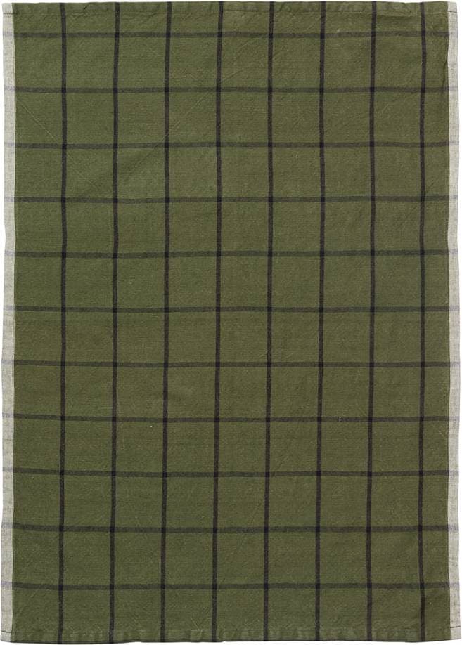 ferm LIVING Hale Kökshandduk Grön (70x50cm)