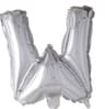 Hisab Joker Foil Ballon Letter W Silver