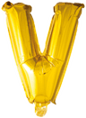 Hisab Joker Foil Ballon Letter V Gold