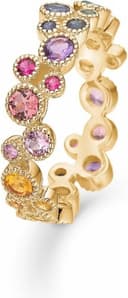 Mads Z Poetry Luxury Rainbow Ring - Gold/Multicolour