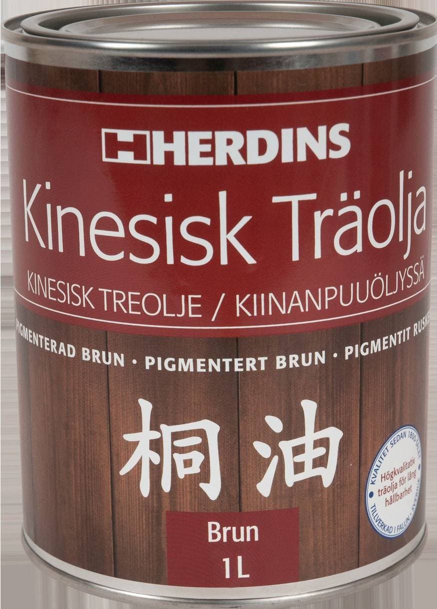 Herdins Kinesisk Träolja Brun 1L