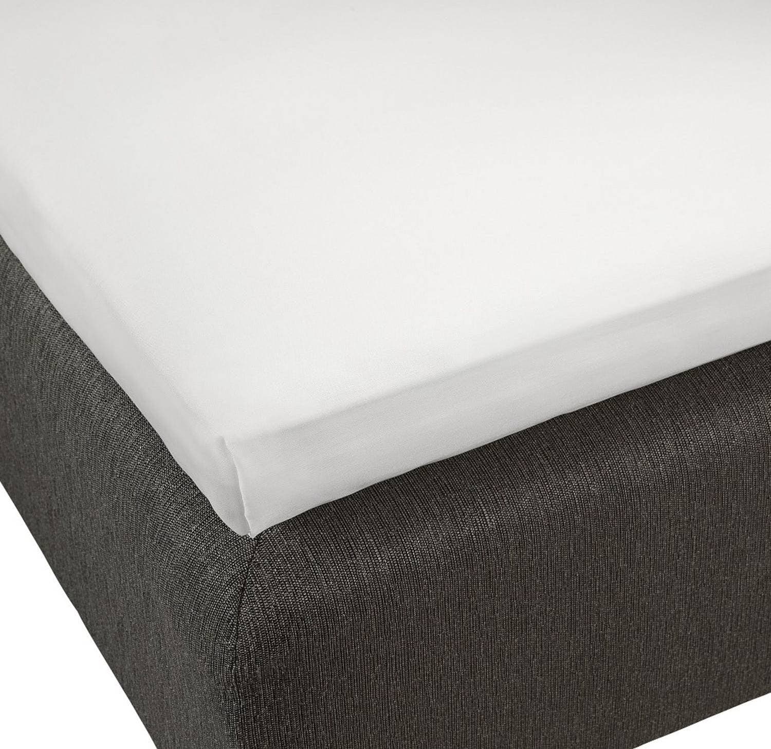 Borganäs Satin Underlakan Vit (260x240cm)