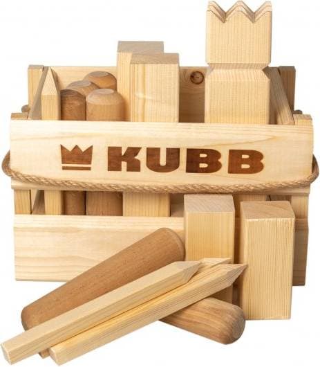 Tactic Kubb King's Game in Wooden Box