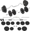 vidaXL Barbell and Dumbbells Set 30kg