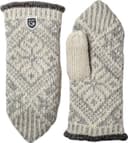 Hestra Nordic Wool Mitt - Grey/Offwhite