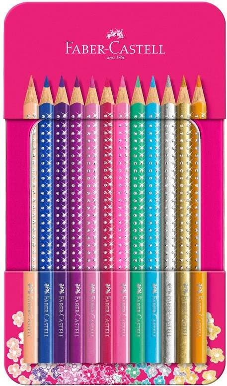 Faber-Castell Sparkle Crayons 12-pack
