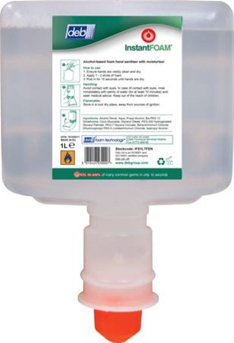 Deb-Stoko InstantFoam Complete Hand Sanitiser 1000ml