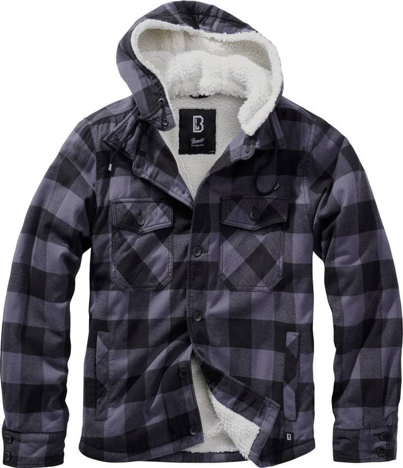 Brandit Lumber Jacket - Black/Grey