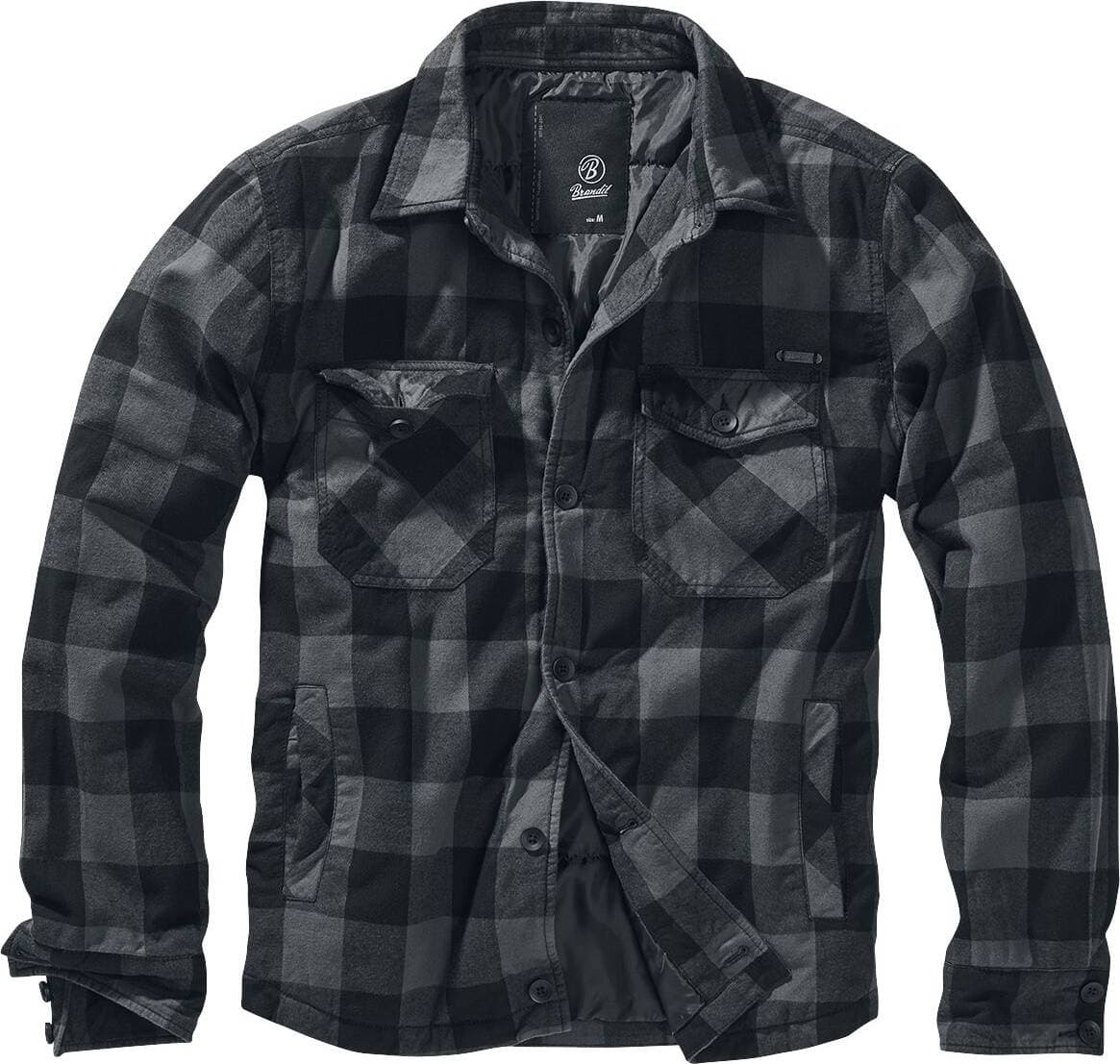 Brandit Lumber Jacket - Black/Gray