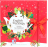 English Tea Shop Book Style Red Advent Calendar
