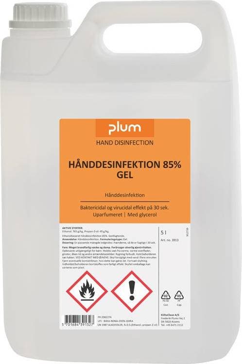 Plum Hånddesinfektion 85% Gel 5000ml