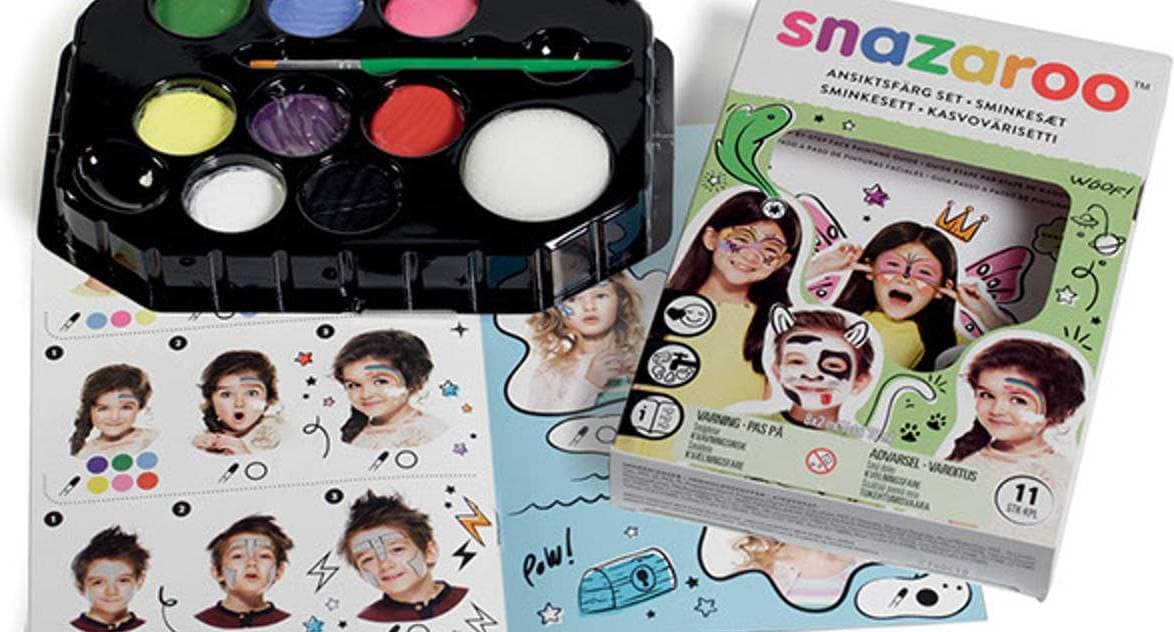 Snazaroo Face Paint Kit 10 Parts & Idea Book