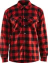 Blåkläder Lined Flannel Shirt - Red/Black