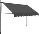 vidaXL Manual Retractable Markis with LED 250x120cm