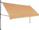 vidaXL Manual Retractable Markis with LED 400x120cm