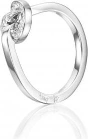 Efva Attling Love Knot & Stars Ring - White Gold/Diamonds
