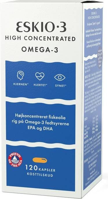 Eskimo3 High Concentrate Omega-3 120 st
