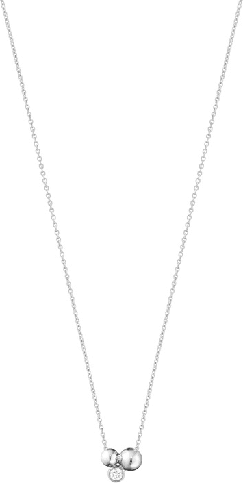 Georg Jensen Moonlight Grapes Necklace - Silver/Diamond
