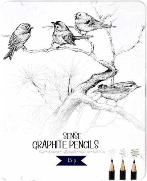 Sense Graphite Pencils 15-pack
