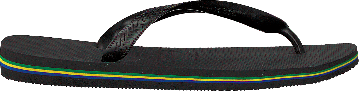 Havaianas Brasil Logo - Black / Black