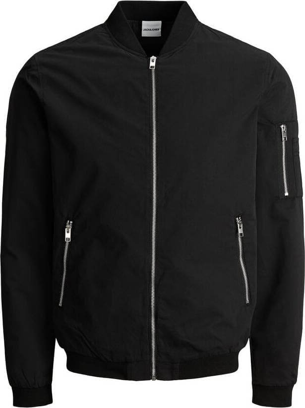 Jack & Jones Bomber Jacket - Black