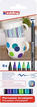 Edding 4200 Porcelain Brush Pen 6-pack
