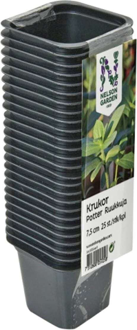 Nelson Garden Small Square Plastic Pot 7cm