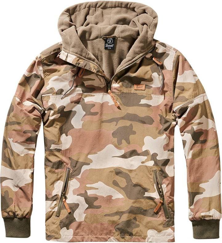 Brandit Luke Windbreaker Anorak - Light Woodland