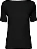 Vero Moda Panda Boat Neck Short Sleeved Top - Black