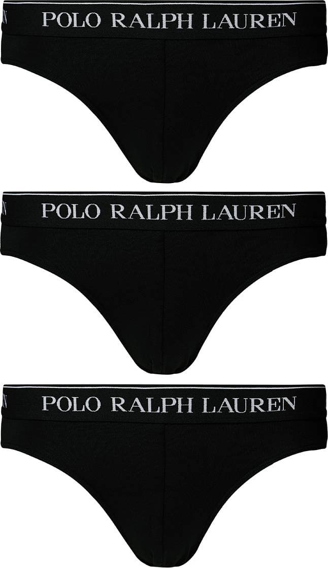 Polo Ralph Lauren Low Rise Brief 3-pack - Black