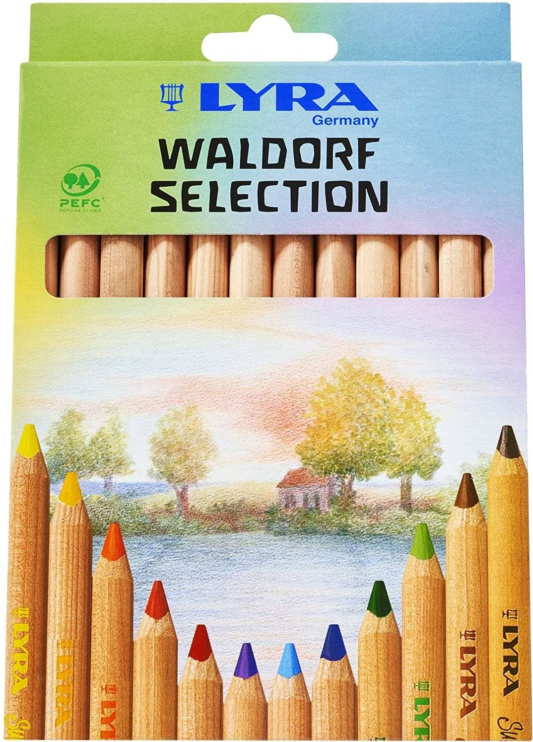 LYRA Waldorf Triangular Giant Colored Pencil 12-pack