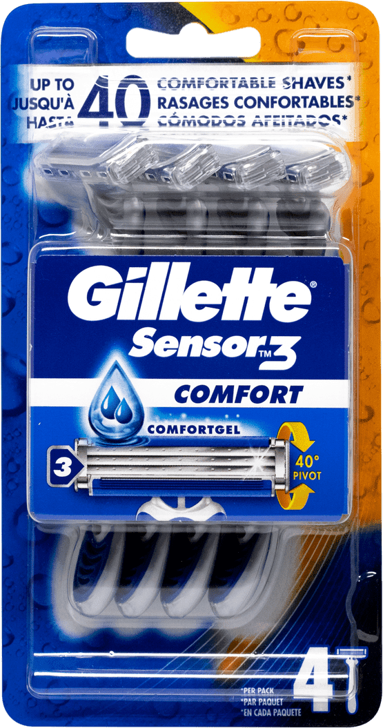 Gillette Sensor3 Comfort 4-pack