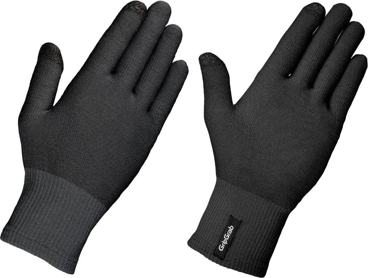 GripGrab Merino Wool Liner Gloves - Black