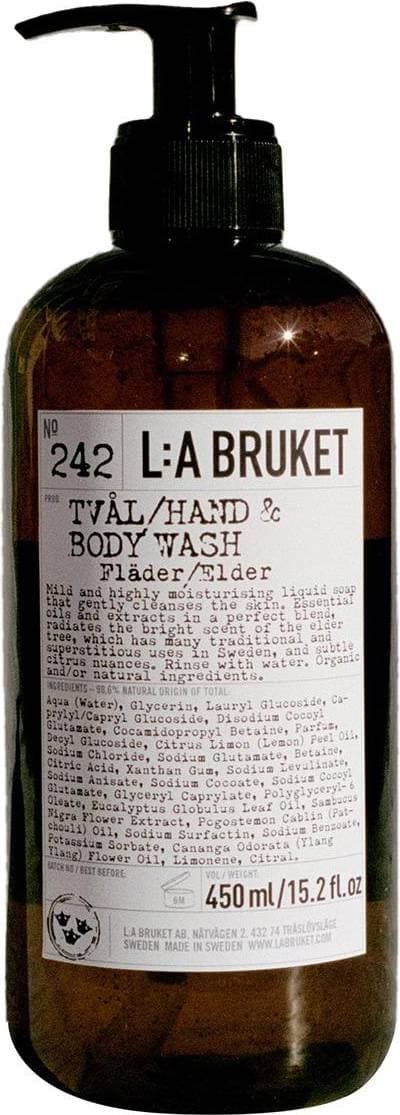 L:A Bruket 242 Hand & Body Wash Fläder 450ml