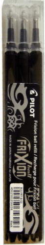 Pilot Frixion Ball Clicker Black 0.7mm Refill 3pcs