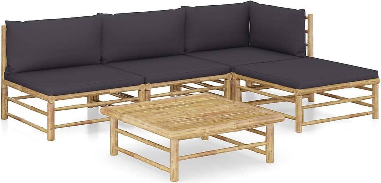 vidaXL 3058192 Loungeset, 1 Bord inkl. 3 Soffor