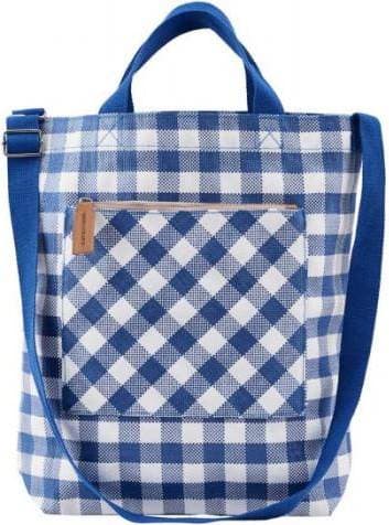 Monograph Check Bag - Blue