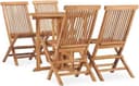 vidaXL 3059979 Matgrupp, 1 Bord inkl. 4 Stolar