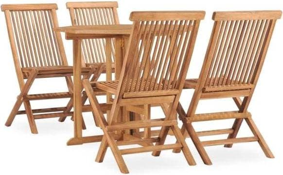 vidaXL 3059979 Matgrupp, 1 Bord inkl. 4 Stolar