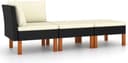 vidaXL 315769 Loungeset, Bord inkl. 2 Soffor