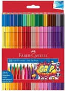 Faber-Castell Grip Felt Tip Pen Plastic Wallet of 30