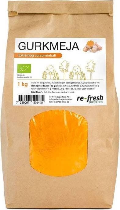 re-fresh Superfood Gurkmeja 1kg