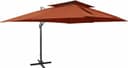 vidaXL Cantilever Umbrella with Double Top