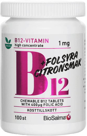 BioSalma B12 1mg + Folic Acid 100 st